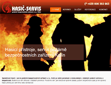 Tablet Screenshot of hasici-pristroje-servis.cz